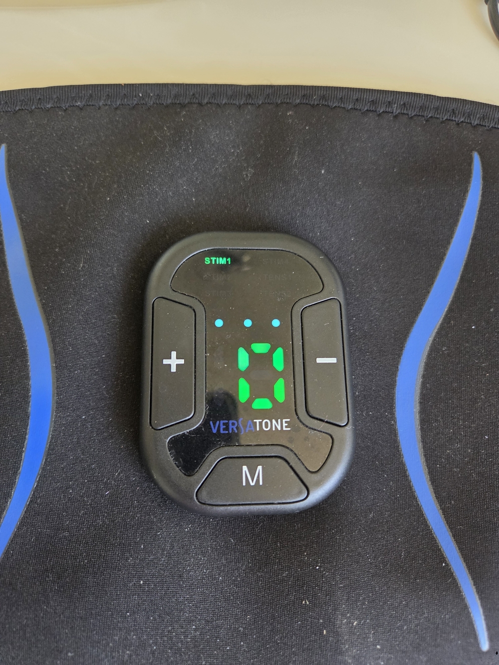 VersaTone Electronic Muscle Stimulator Pad - Black with Blue Accents